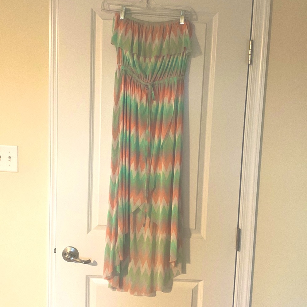 Cynthia Rowley strapless high low dress